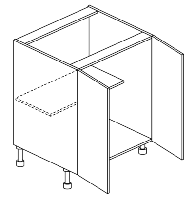 30in Full Height Double Door Base - Image 4