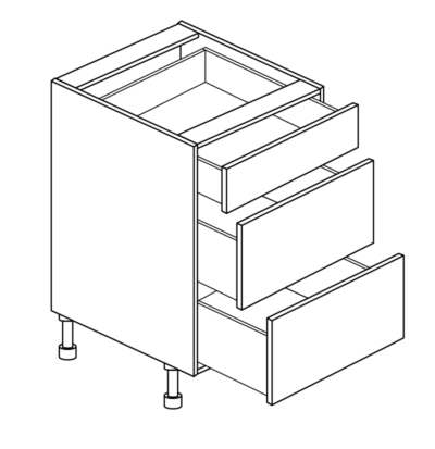 24in 3 Drawer Base - Image 4